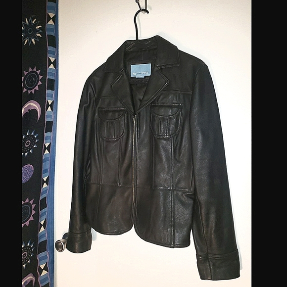Chic Vintage 90's Nine West Genuine Leather Jacket - Picture 10 of 10